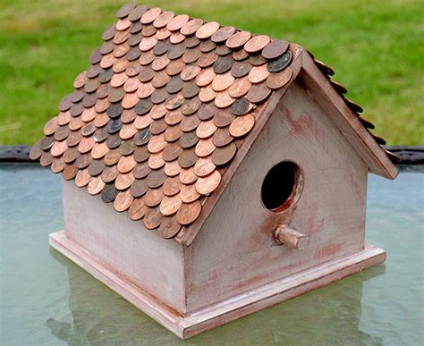 metal used to cover bird houses|diy birdhouse roof paint.